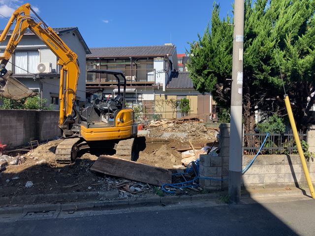 木造2階建て家屋解体工事 (東京都葛飾区東立石)　工事後の様子です。